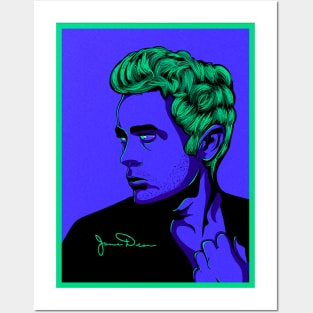 James Dean Neon Posters and Art